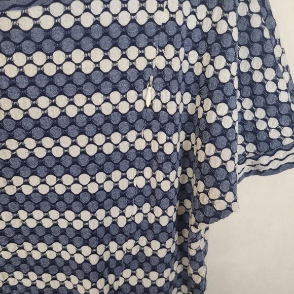 Happy Mum grey polka-dot print breast feeding zip front top Size Med Maternity - Picture 4 of 7